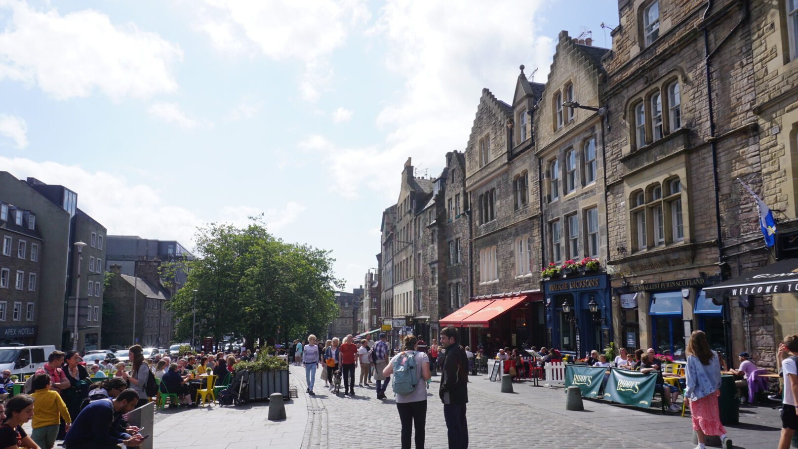 Straße in Edinburgh, Reiseblog pilzli